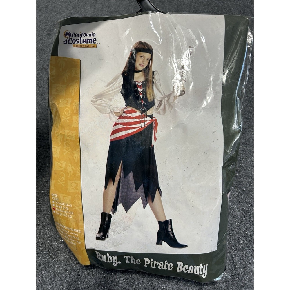 California Costume Girls's Ruby The Pirate Beauty Pirate Halloween MEDIUM (8-10)